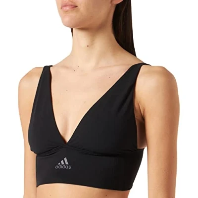 Abbildung von adidas Sportswear Longline Plunge Lounge Bustier, Damen, Größe: XS, Black