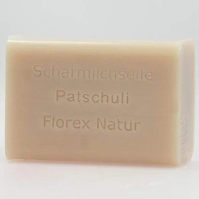 Abbildung von Florex Schafmilchseife 100 g Stück Seife Naturseife Schafmilch (Patchouli)