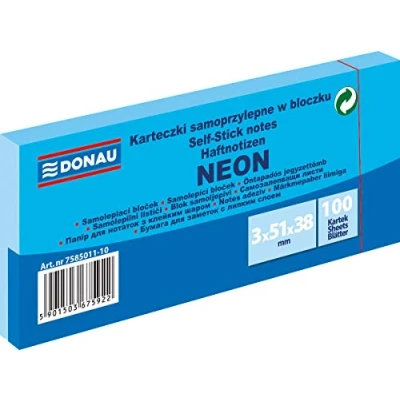 Abbildung von Unbekannt 7585011 10 Selbstklebende Notizzettel, blau neon