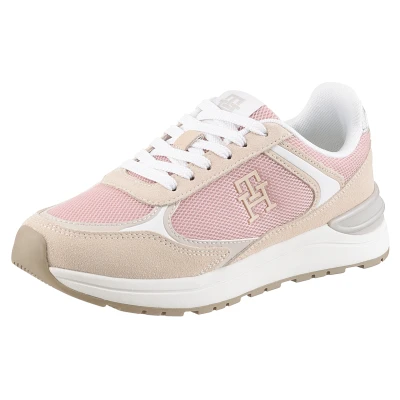 Abbildung von Tommy Hilfiger Casual Fashion Runner Sneaker low, Damen, Größe: 42, Classic beige/pink Schuhe