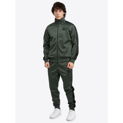 Abbildung von Lonsdale Training Normale Passform Pember SET Trainingsanzug, Herren, Größe: XL, Olive black