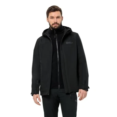 Abbildung von Jack Wolfskin Taubenberg 3IN1 Hardshelljacke, Herren, Größe: Small, Black