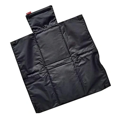 Abbildung von Tragbare Wickelunterlage Wickeltasche Wickelquick®/mit einer Hand bedienbar/sicher durch Abrollschutz/4 Seitentaschen/abwaschbar/schwarz