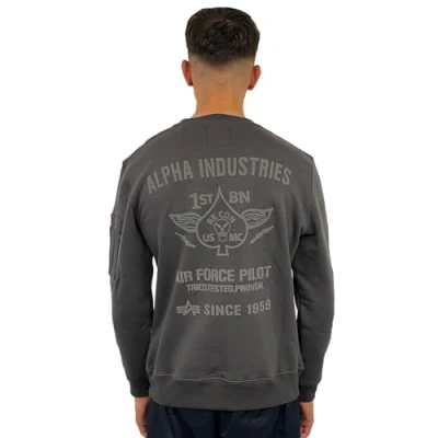 Abbildung von Alpha Industries Sweatshirt für Kinder, Größe: XL, Vintage grey