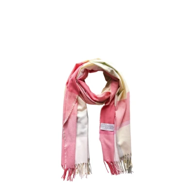 Abbildung von STREET ONE Damen A572636 Kuscheliger Madras Schal, Coral Pink, A