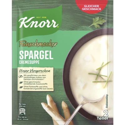Abbildung von Knorr Feinschmecker Spargel Suppe, 2 Teller