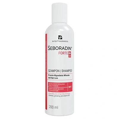 Abbildung von Seboradin Haarshampoo Gegen Haarausfall Haarverlust Haarverdünnung Haarwachstum Shampoo Für Frauen Männer Vitamine Natürliche Extrakte Haar Kopfhaut Pflege Haarshampoos Haarpflege 200 ml Forte