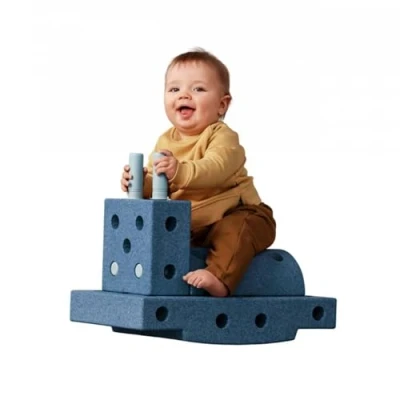 Abbildung von Spielzeug Marke Modu. Modell 14 tlg. Baukasten Starter Set Modu Playsystem Curiosity von 0 6 Jahre Deep Blue/Sky Blue