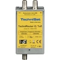 Abbildung von TechniSat TECHNIROUTER MINI 2/1x2 Einkabellösung / Unicable (für Twin Empfang, 2 Sat Positionen über ein Kabel, angeschlossene Receiver TV müssen unterstützen, SD/HDTV, DVB T2)