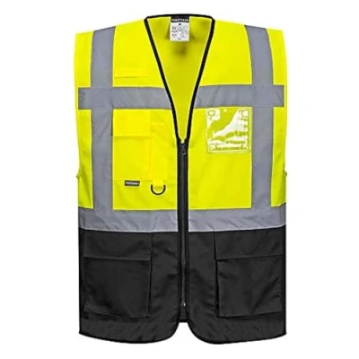 Abbildung von Portwest C476YBRXL Warschau Executive Weste, XL, Gelb/Schwarz