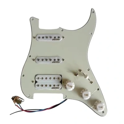 Abbildung von Loaded Pickguard Tonabnehmer Set HSS Vorverdrahtetes Schlagbrett Multifunktionsschalter Humbucker Pickup