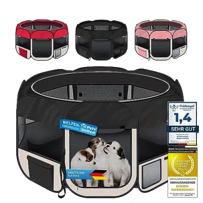 Abbildung von all Pets United Tierhaus Welpen Laufstall XXL Tierlaufstall, Kleintier Welpenauslauf Freigehege