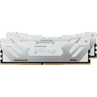Abbildung von Kingston Fury Renegade DDR5 Silber/Weiss XMP 48GB 8400MT/s CL40 CUDIMM Desktop Gaming Speicher (Kit mit 2) KF584CU40RWK2 48