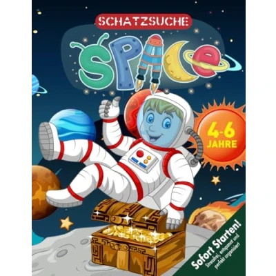 Abbildung von Astronauten Schatzsuche Kindergeburtstag 4 6 Jahre: Willkommen zur intergalaktischen Weltraum Schnitzeljagd Party das Astronautenarmband führt euch zum Schatz! (Bravo Schatzsuche)