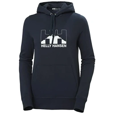 Abbildung von Helly Hansen NORD Graphic Kapuzenpullover navy, Damen, Größe: Small, Navy