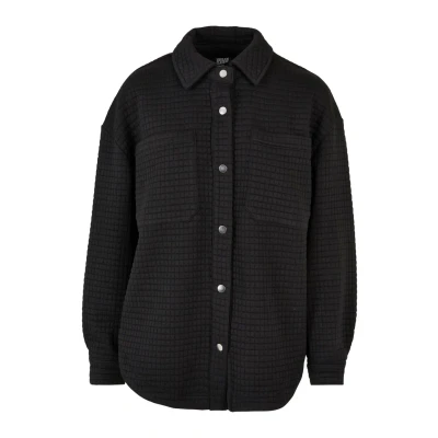 Abbildung von Urban Classics Overshirt Hemdbluse, Damen, Größe: Large, Black