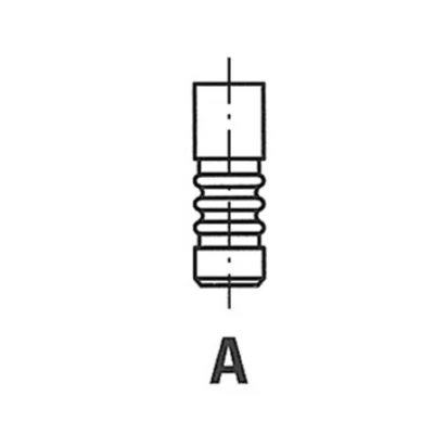 Abbildung von FRECCIA R6033/SCR Einlaßventil 53,6mm Ventilschaft verchromt