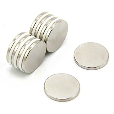 Abbildung von N42 Neodym Magnet Für Kunst, Handwerk, Modellherstellung 19mm Durchmesser x 2mm Dick 2,3kg Zug Pack von 200