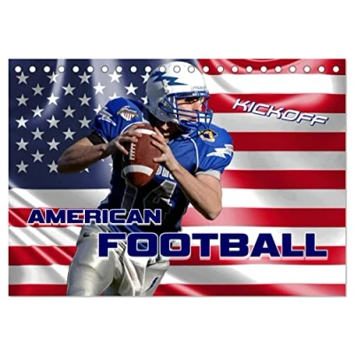Abbildung von American Football Kickoff (Tischkalender 2025 DIN A5 quer), CALVENDO Monatskalender