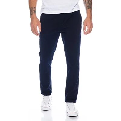 Abbildung von Rock Creek Herren Designer Chino Hose Regular Slim Chinohose RC 390 Navy W31 L34