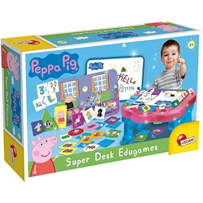 Abbildung von Lisciani Lernspielzeug Peppa Wutz Super Desk Edugames Lerntisch mit Spielen