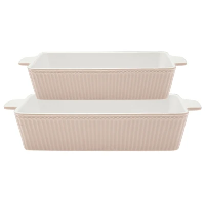Abbildung von Greengate Alice Auflaufform creamy fudge Set2