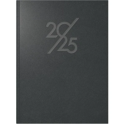 Abbildung von rido/idé Buchkalender Modell Mentor (2025), 1 Seite = Tag, A5, 352 Seiten, Kunstleder Einband Prestige, schwarz