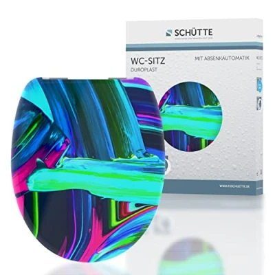 Abbildung von Schütte WC Sitz &quot;Neon Paint&quot;, Duroplast, Absenkautomatik
