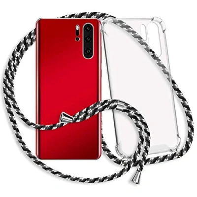 Abbildung von mtb more energy Handykette kompatibel mit Samsung Galaxy S8 Plus, S8+ (SM G955, 6.2&#039;&#039;) Camouflage weiß Smartphone Hülle zum Umhängen Anti Shock Full TPU Case