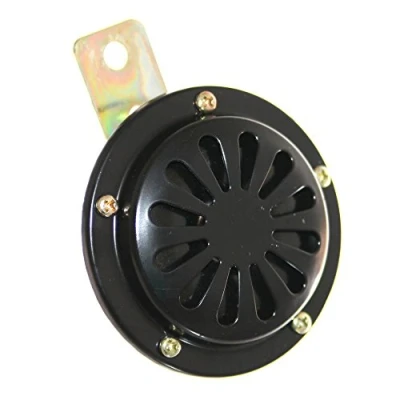 Abbildung von 1x 6V Hupe Signalhorn Metall verzinkt mit Halterung HORN Oldtimer Schwarz Neu Old Harvest