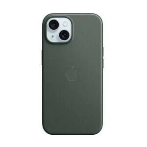 Abbildung von Apple iPhone 15 Pro Hülle MagSafe Recycelte Mikrofaser Original Hard Case/Backcover Handyhülle Grün