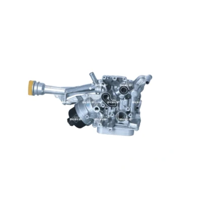 Abbildung von NRF 31858 Ölkühler mit Filter FIAT: Doblo II Kasten / Kombi, OPEL: Combo D Kombi