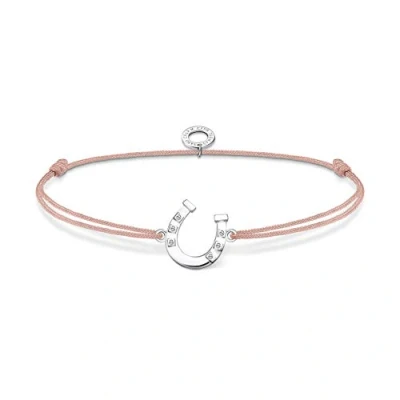 Abbildung von Thomas Sabo Damen Armband Little Secret Hufeisen weiße Steine 925 Sterlingsilber LS124 173 19 L20V