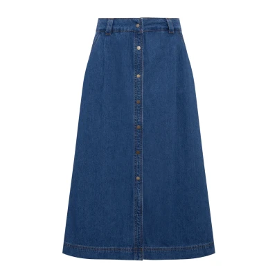 Abbildung von Mavi Alinienrock, Damen, Größe: Medium, Dark indigo