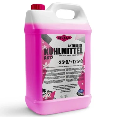Abbildung von ZIVELA G12 Kühlerfrostschutz bis 35 5 Liter G12+ Kühlmittel Kühlflüssigkeit Auto Gebrauchsfertig Langlebiger Schutz