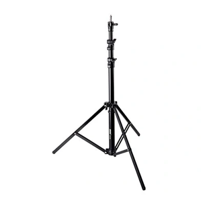 Abbildung von ayex GK 220 vielseitiges Aluminium Lampenstativ 220cm, mit Spigotadapter und 3 Wege Spigotaufnahme