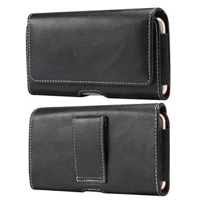 Abbildung von Baiyian Handy Gürteltasche Holster Gürtel Hülle Ledertasche für iPhone 14 15 Pro Max 13 Plus, Samsung Galaxy A53 A52s