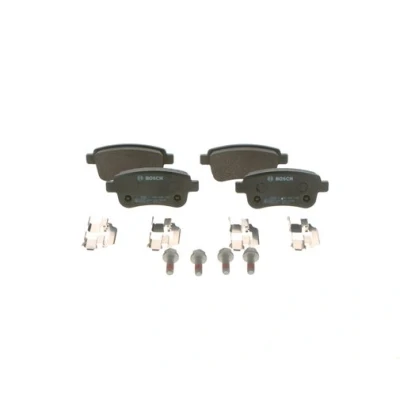 Abbildung von BOSCH 0 986 494 735 Bremsbelagsatz Low Metallic mit Schrauben, Montageanleitung RENAULT: Zoe, Megane 4 Grandtour, Schrägheck