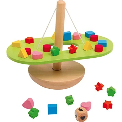 Abbildung von small foot Balancierwippe, Geschicklichkeitsspiel aus Holz, zur Förderung der Feinmotorik, ab 3 Jahren, 3360