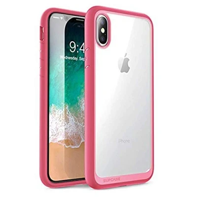 Abbildung von SUPCASE iPhone XS Max Hülle Premium Case Hybrid Handyhülle Transparent Schutzhülle Backcover [Unicorn Beetle Style] für Apple 6.5 Zoll 2018 (Pink)