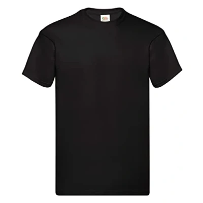 Abbildung von Fruit of the Loom Herren T Shirt Ss022m, Schwarz, S