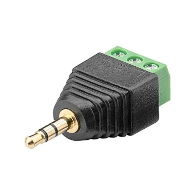 Abbildung von Goobay Terminalblock 3 pin &gt; Klinke 3,5 mm Buchse (3 Pin, stereo) Audio &amp; Video Adapter
