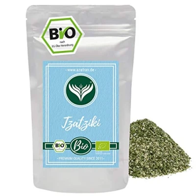 Abbildung von Azafran Bio Tzatziki Gewürz/Gewürzzubereitung für Quark Dip Sauce 250g