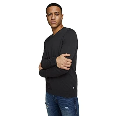 Abbildung von JACK &amp; JONES Male Strickpullover Einfarbig