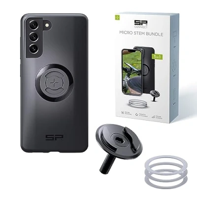 Abbildung von SP CONNECT Micro Stem Bundle SPC+ für Samsung S21 FE Handy Halterung den fahrradlenker Smartphone Fahrrad handyhalter