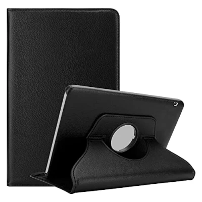 Abbildung von Cadorabo Hülle kompatibel mit Huawei MediaPad T3 10 (9.6 Zoll) Tablethülle ohne Auto Wake Up aus Kunst Leder Flip Klappbare Stoßfeste Cover für Tasche in Schwarz