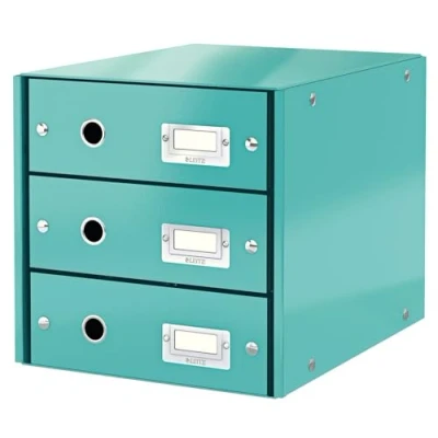 Abbildung von Leitz, Schubladenbox, Eisblau, 3 Schubladen, A4, Click &amp; Store, 60480051