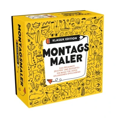 Abbildung von MONTAGSMALER Das beliebte Zeichenspiel für Familie &amp; Freunde Perfekt jeden lustigen Spieleabend Kreatives Kritzel Spiel Erwachsene Kinder Familienspiel Gesellschaftsspiel