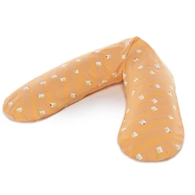 Abbildung von Theraline Stillkissen Mikroperlenfüllung Design 87 Kükenspaß orange