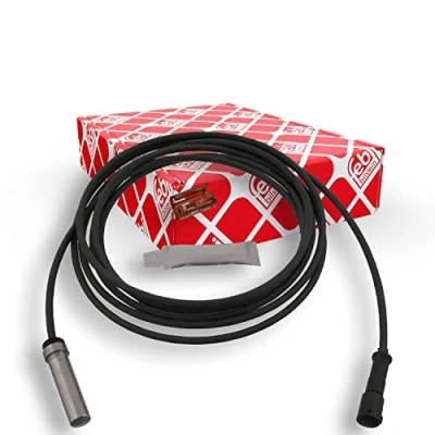 Abbildung von KNORR BREMSE 0486001091K50 ABS Sensor Hinterachse links mit Hülse, synthetischem Fett 1150Ohm 4000mm 4125mm MERCEDES BENZ: ATEGO